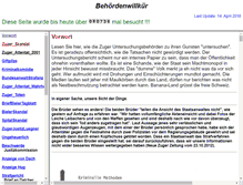 Tablet Screenshot of behoerdenwillkuer.ch